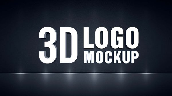 3D Logo Mockup Design Elegant-Background - Rakib Dewan