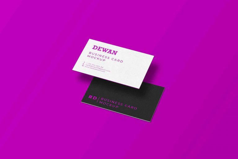 Free Modern Business Card Mockup PSD For Branding 2022