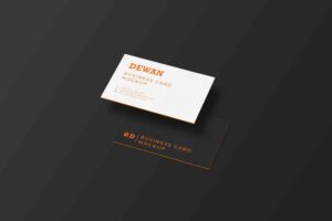 Free Modern Business Card Mockup PSD For Branding 2021