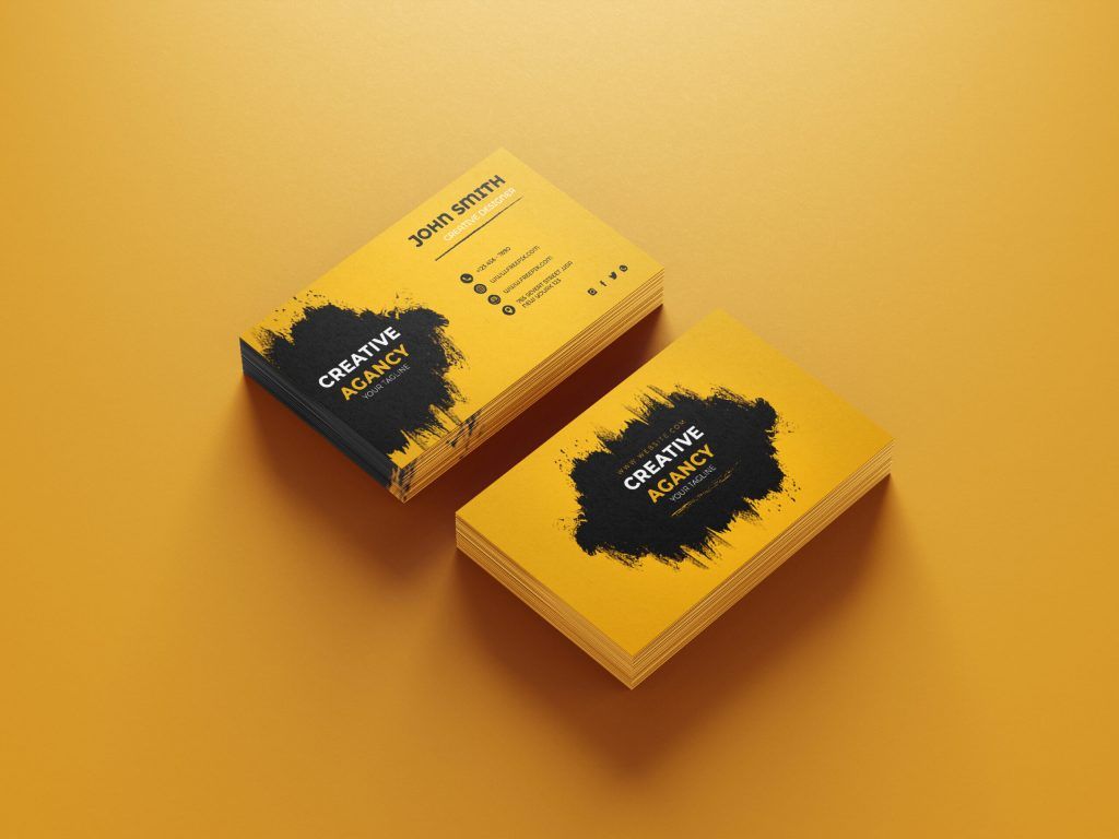 Free business card mockup download2