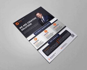 A4 Flyer Mockup PSD Free Download