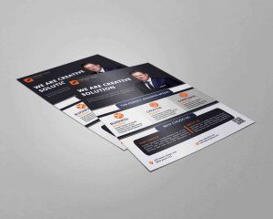 A4 Flyer Mockup PSD Free Download