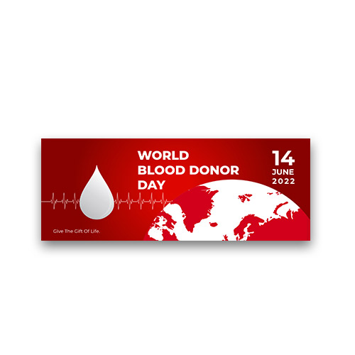 World Blood Donor Day Cover Design Template