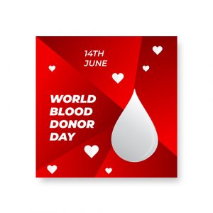 World Blood Donor Day Banner Design Template Vector